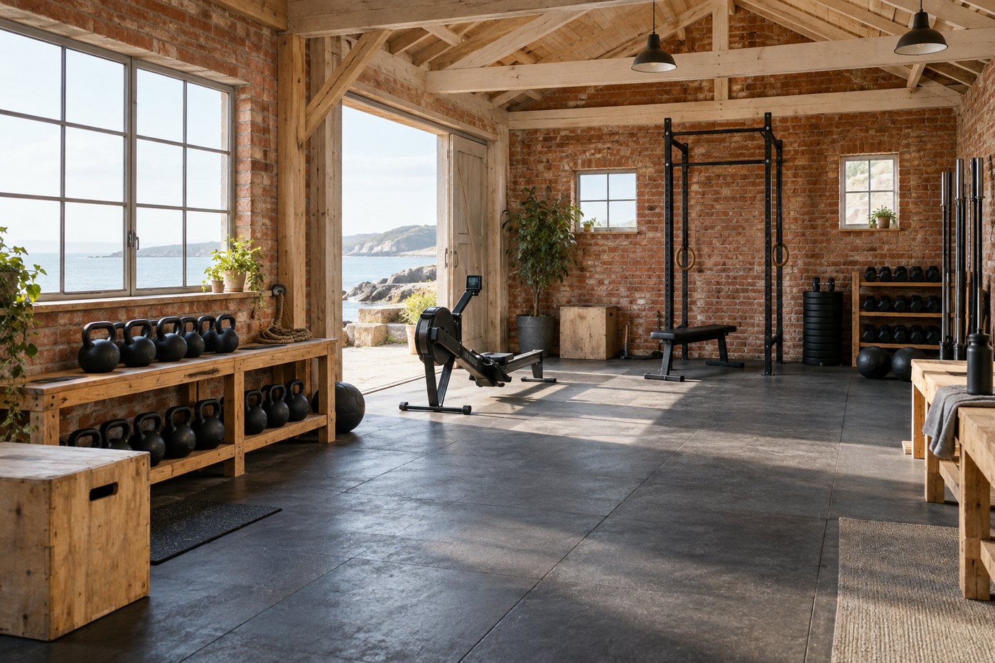 An inviting functional training gym